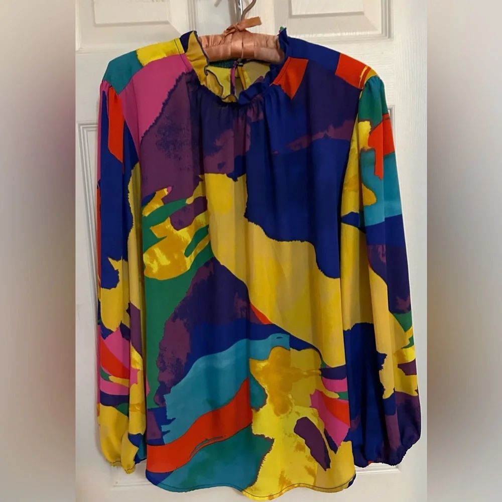NewYork & Company multicolored Blouse XL